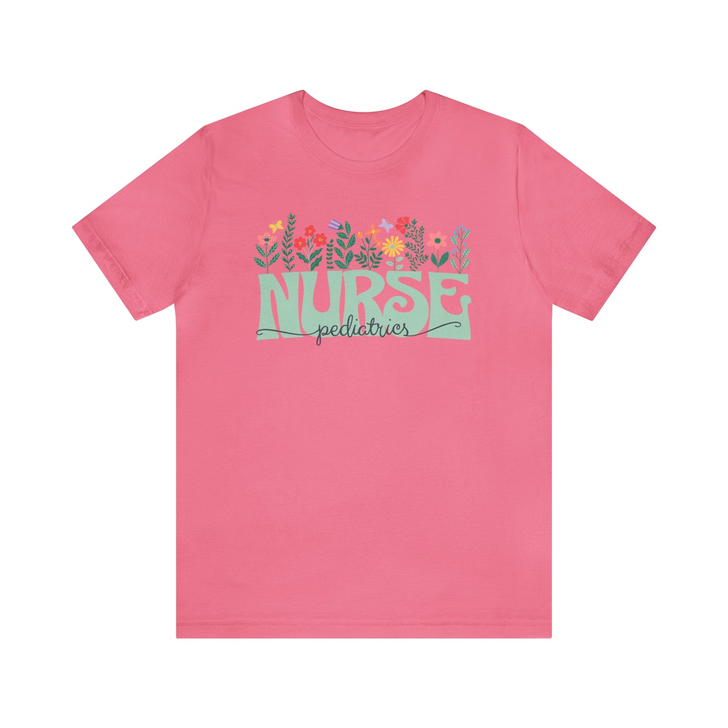 Pediatric Nurse Floral Shirt