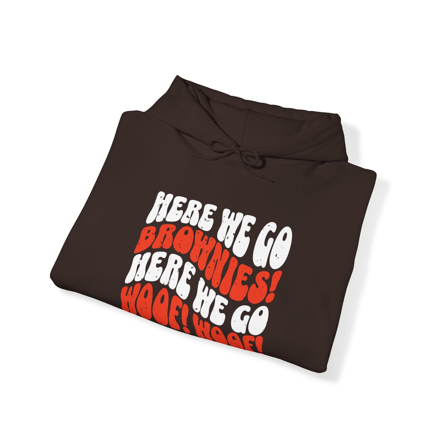 Cleveland Football Hoodie, Retro Vibes Here We Go Brownies!