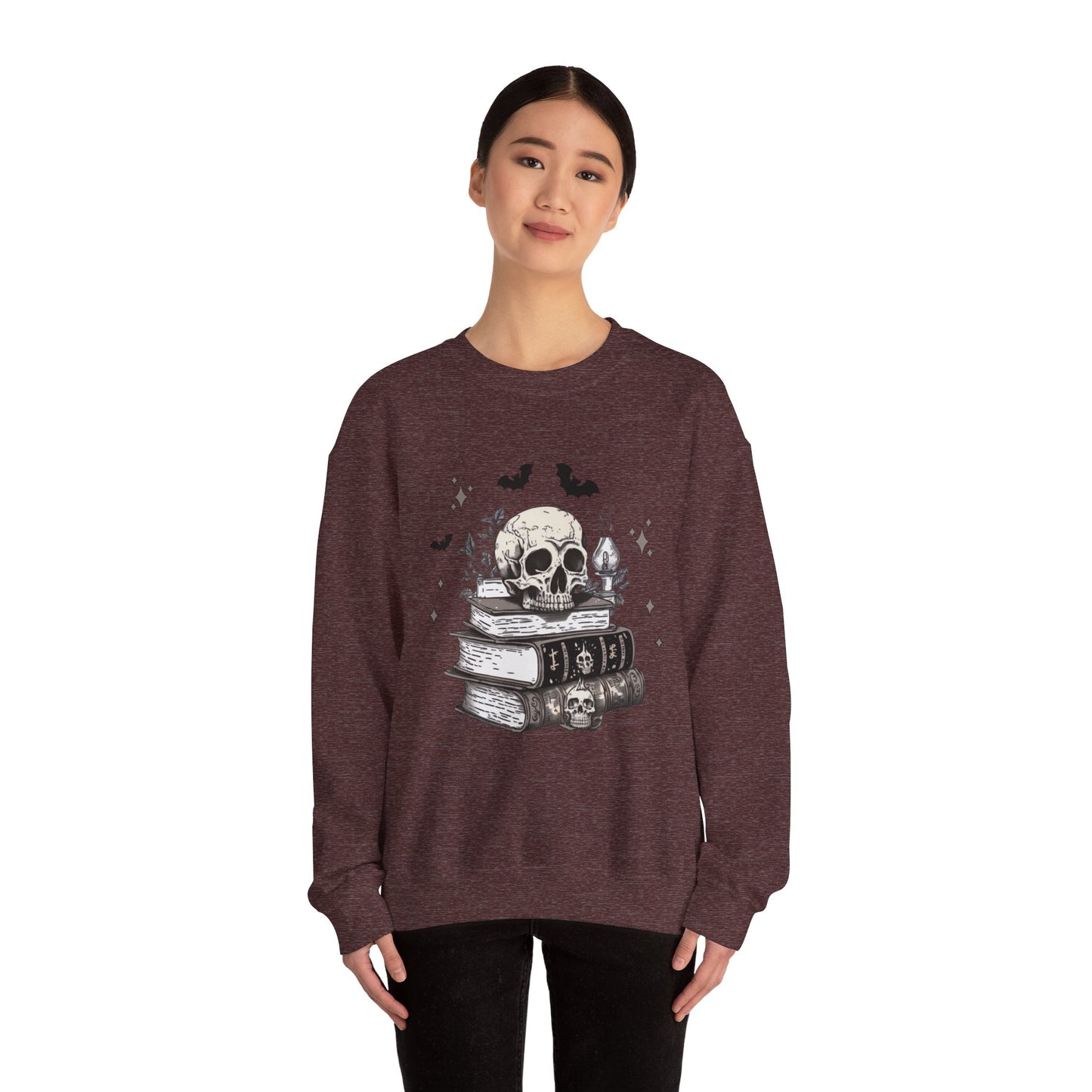 Spooky Book Sweatshirt, Dark Academia Crewneck, Halloween Reading Top