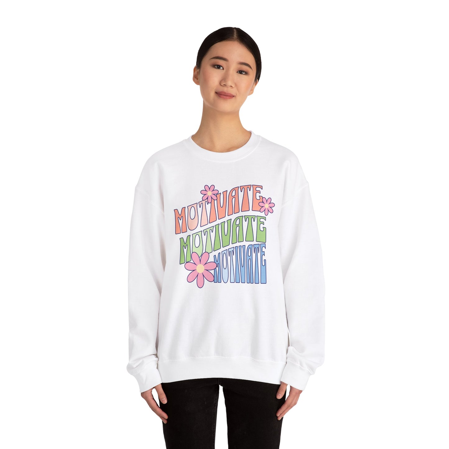 Occupational Therapy Sweatshirt, Positive Vibes Groovy OT Crewneck, mOTivate Occupational Therapist Pullover