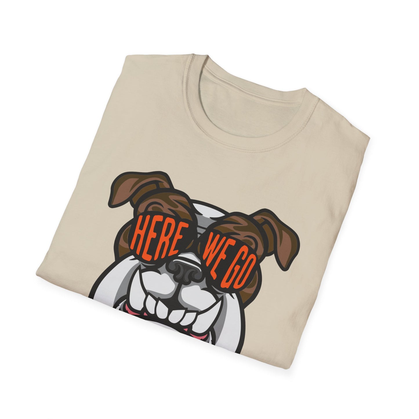 Bulldog Team Shirt, HERE WE GO Dawgs Cleveland Football Tshirt