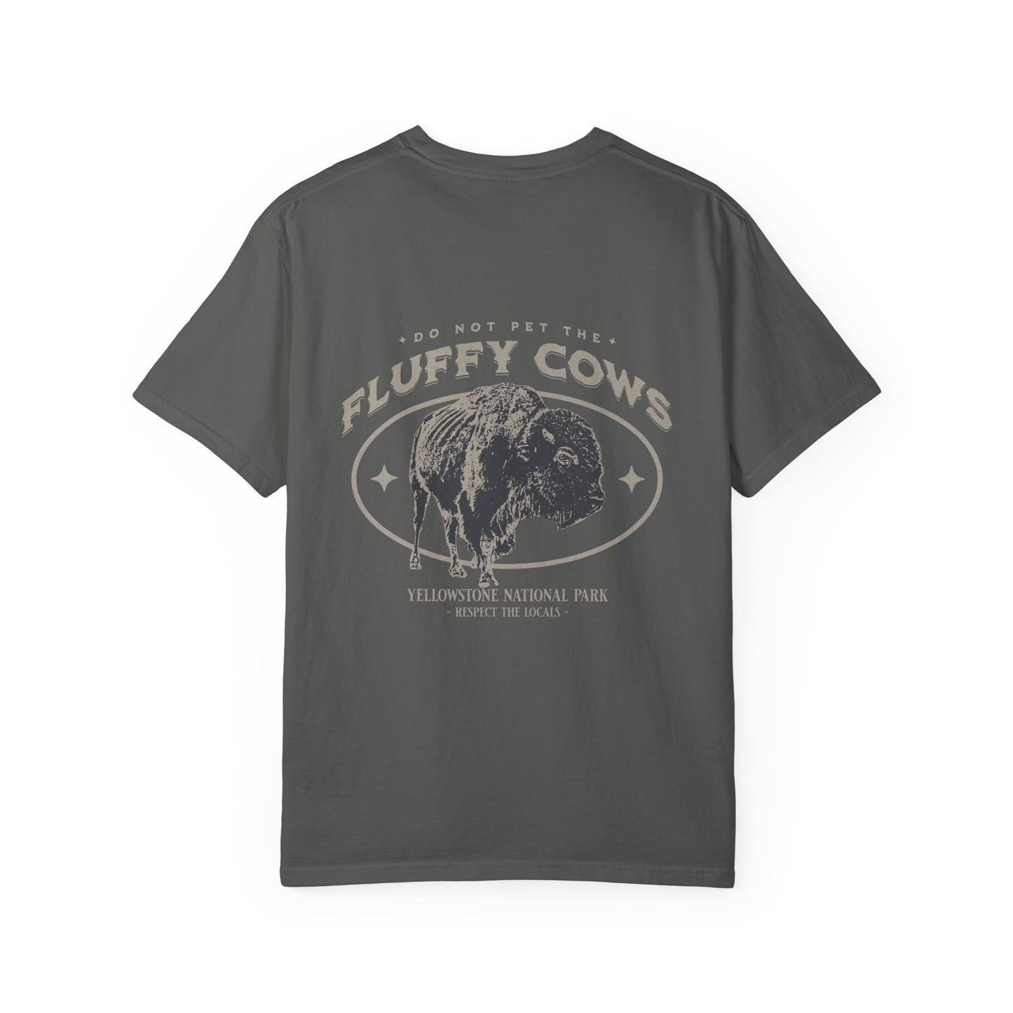 Yellowstone National Park Tshirt, Comfort Colors Granola Girl Aesthetic Tee, Do Not Pet Fluffy Cows | Front & Back Graphic