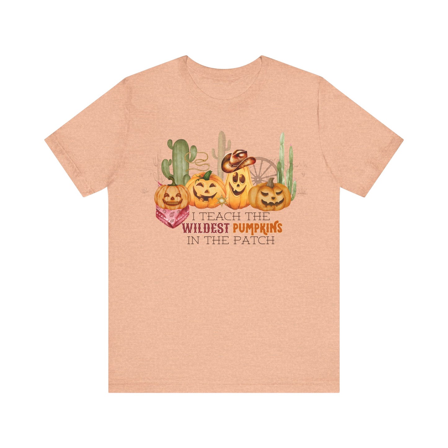 Teacher Halloween Shirt, Wildest Pumpkins in the Patch Festive Shirt for Teachers, Western Style Pumpkins