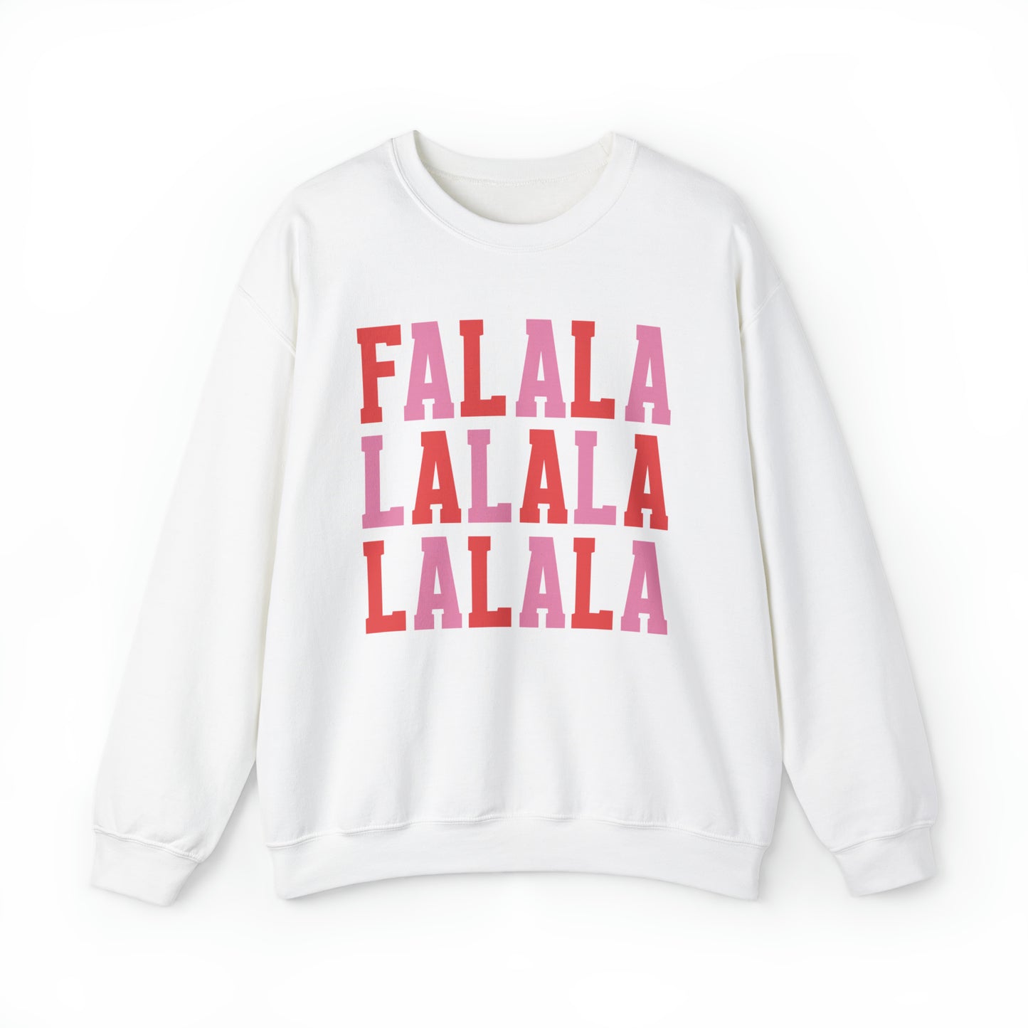 Falalalala Simple Minimalist Christmas Crewneck Sweatshirt