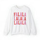 Falalalala Simple Minimalist Christmas Crewneck Sweatshirt