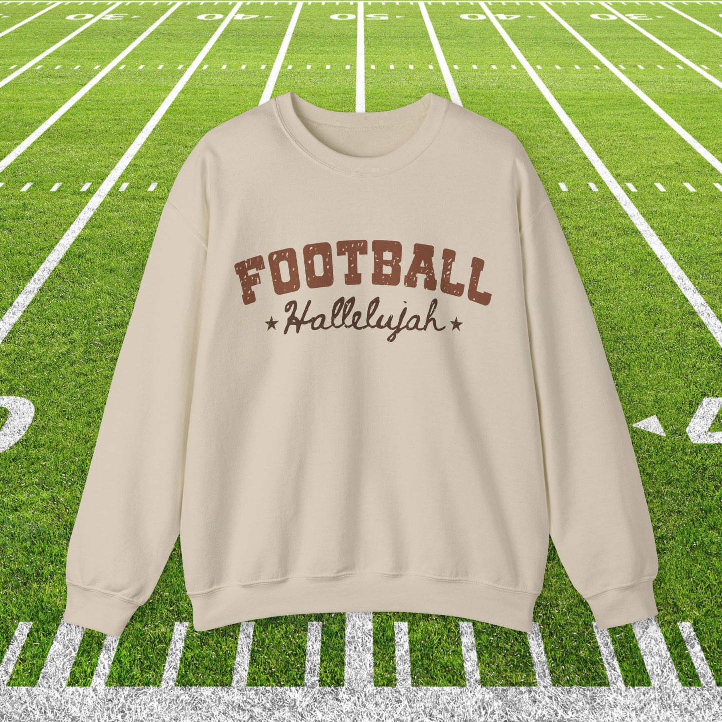 Football Hallelujah Sweatshirt | Vintage Game Day Crewneck | Retro Football Sweatshirt