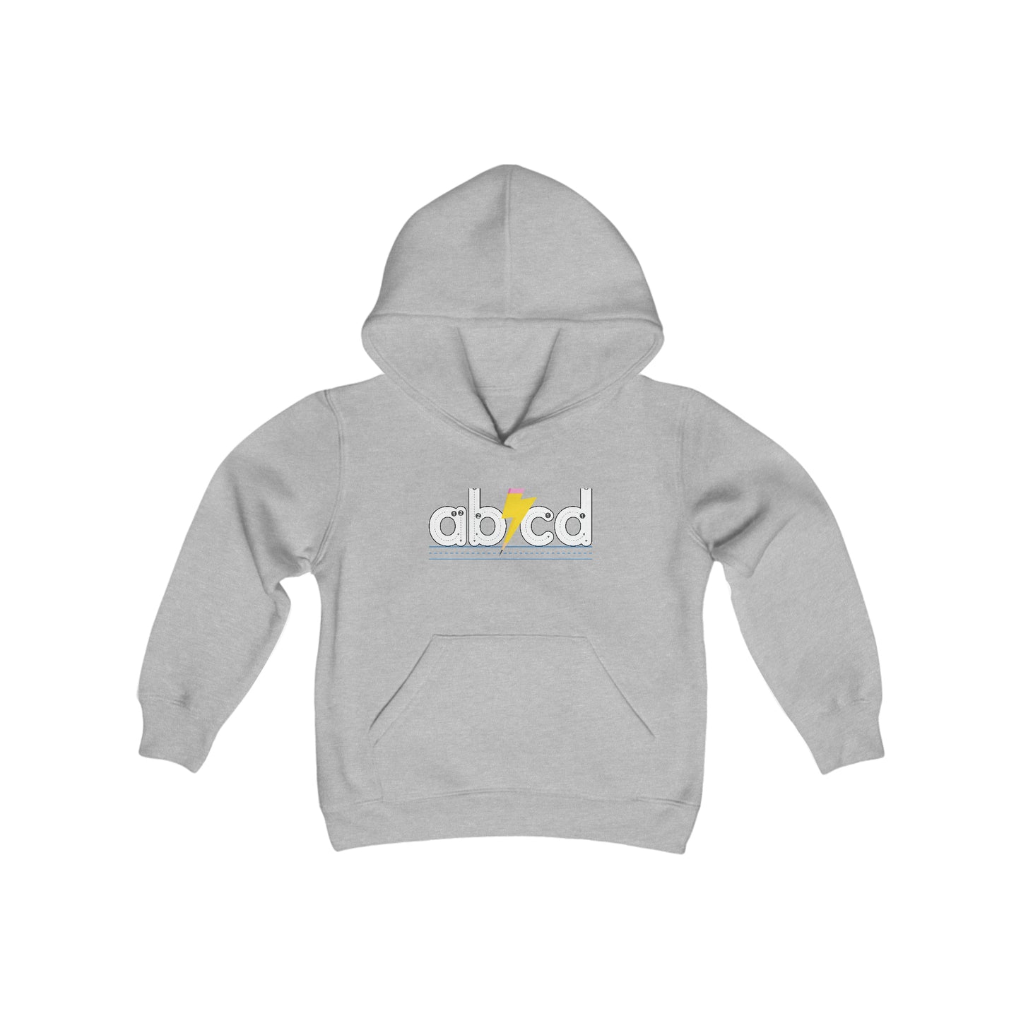 Kids Back To School Hoodie ABCD Band Inspired Hooded Sweatshirt for Your Little Rockstar Student