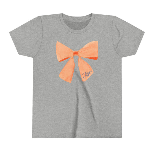 Edison Chargers Bow YOUTH T-Shirt | Script Edison Bow