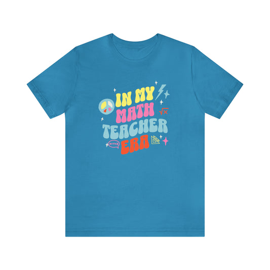 Math Teacher Shirt, In My Math Teacher Era Tshirt, Groovy Retro Teacher Tee