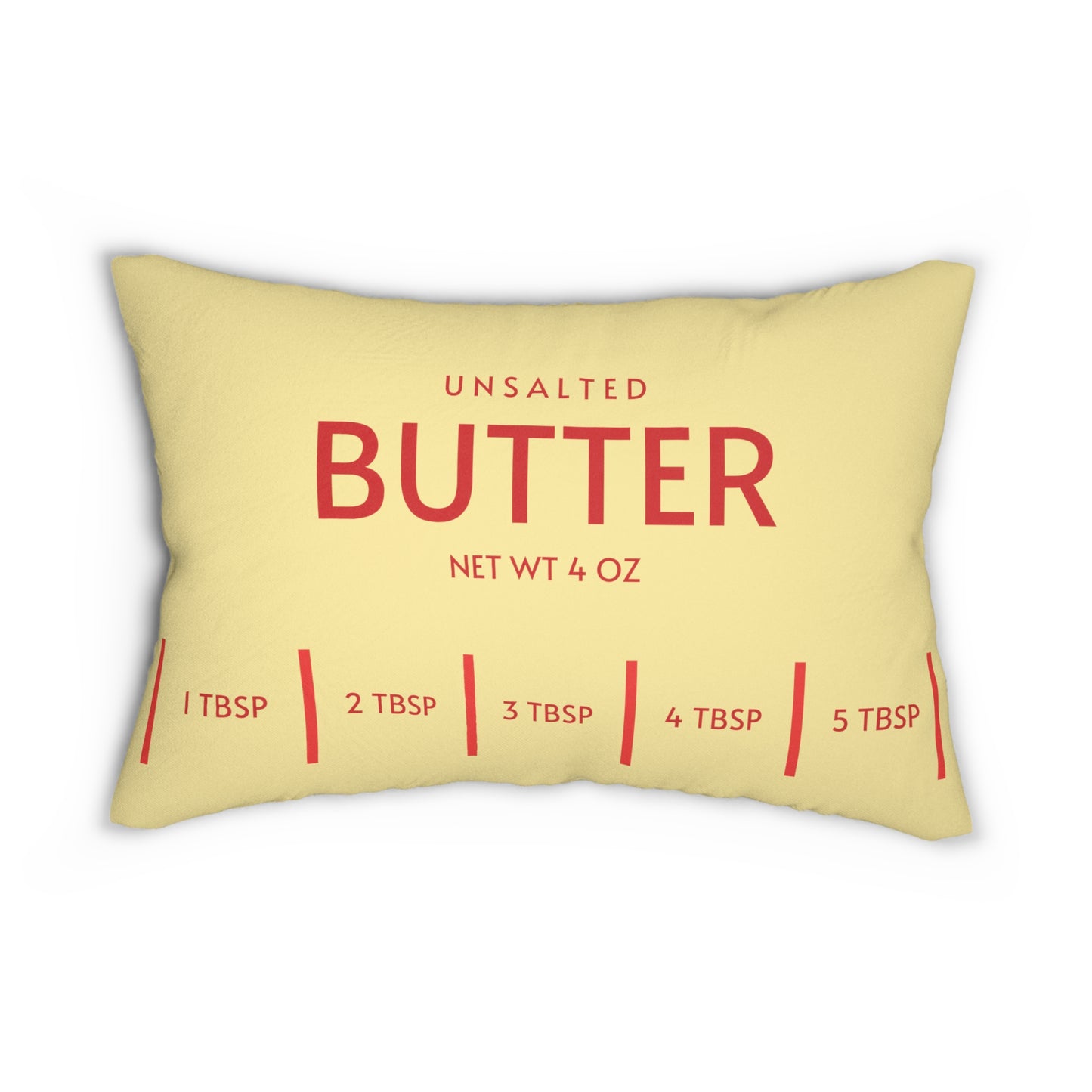 Butter Pillow, Funny Unsalted Butter Pillow, Gift for Baker, Cute Food Home Decor