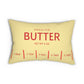 Butter Pillow, Funny Unsalted Butter Pillow, Gift for Baker, Cute Food Home Decor