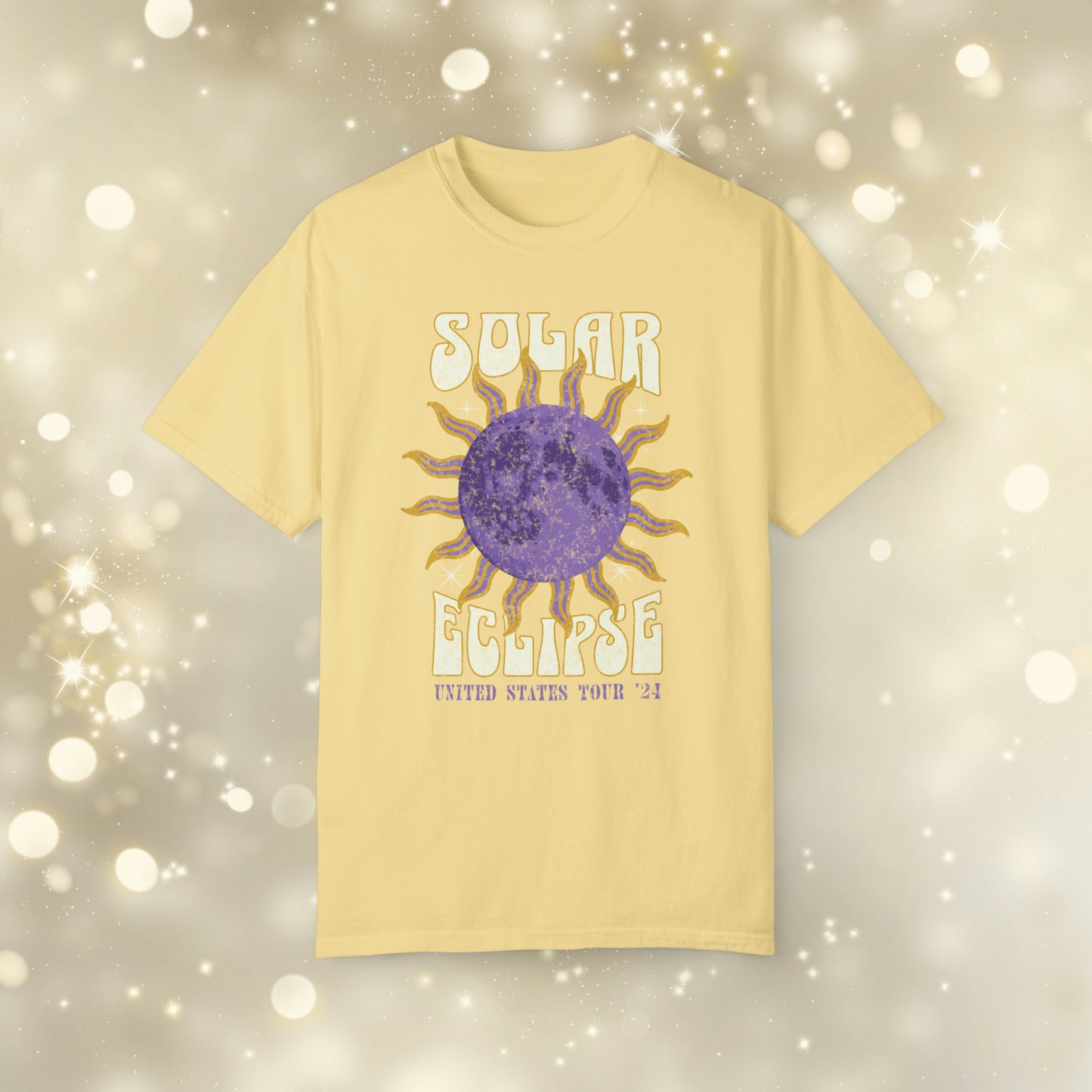 Solar Eclipse Comfort Colors Band Tee, 2024 Solar Eclipse World Tour Tee