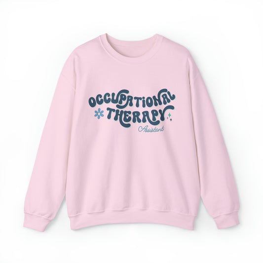 Occupational Therapy Assistant Sweatshirt, Groovy Retro Inspired OTA Crewneck