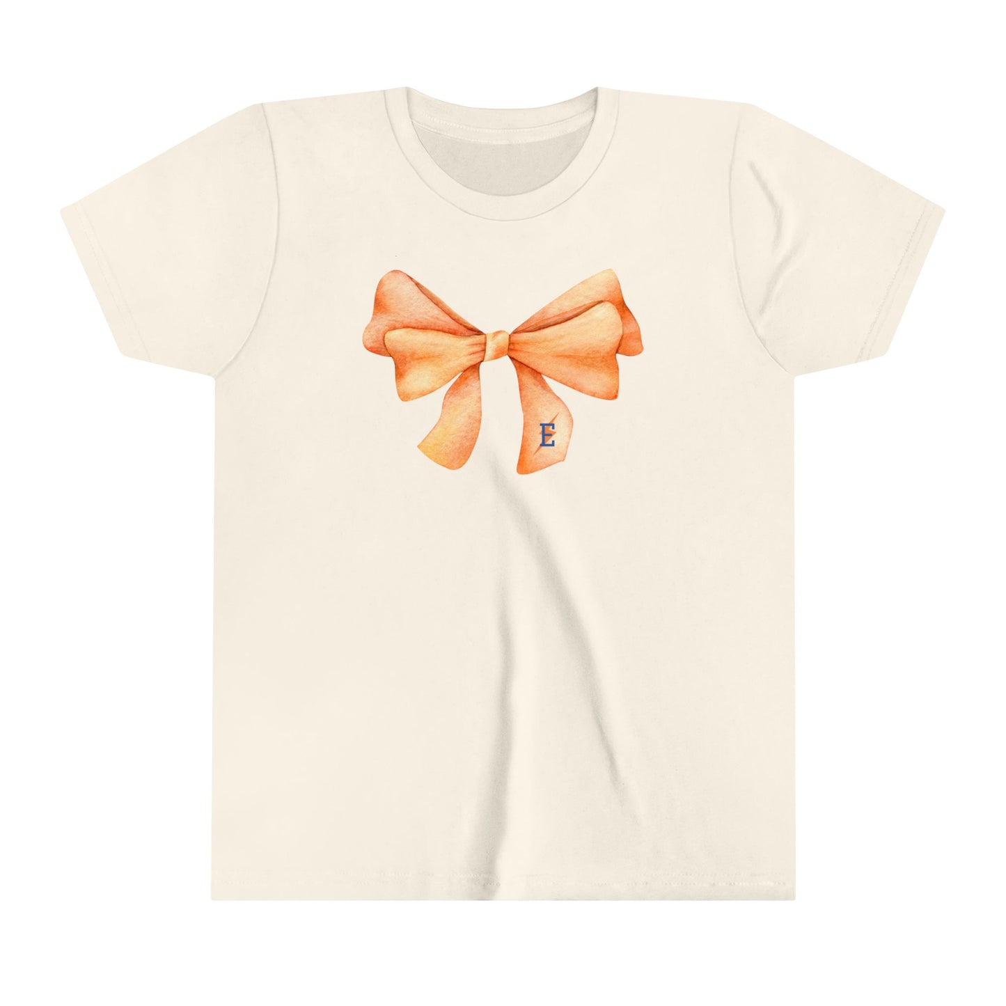 Edison Chargers Bow Youth Tshirt | Edison Logo Bow