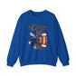 Cheer Mom Cheetah Crewneck | Blue Cheer Mom Sweatshirt