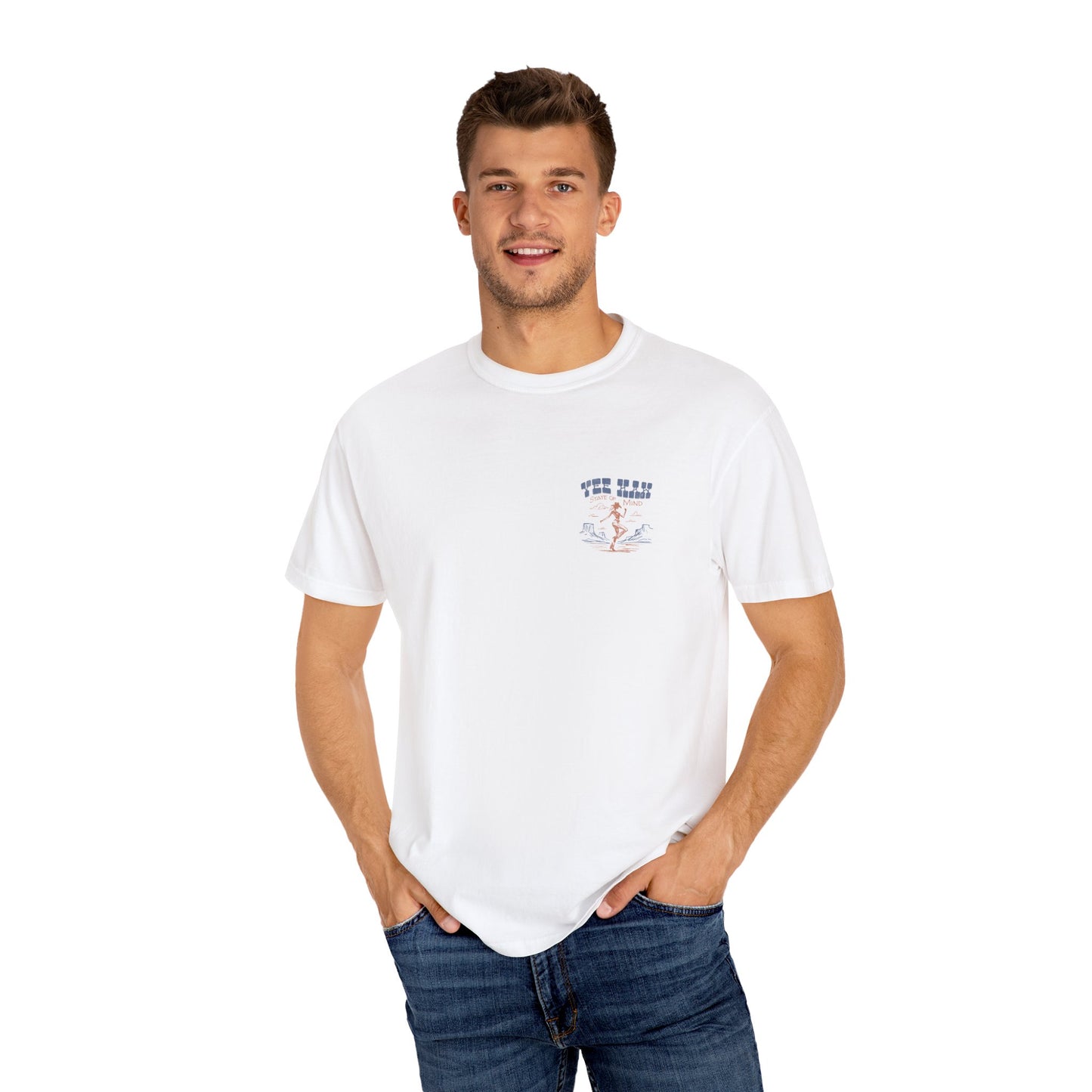 Yee Haw State of Mind, Western Comfort Colors Tee, Trendy Cowgirl Aesthetic Tshirt