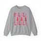 Falalalala Simple Minimalist Christmas Crewneck Sweatshirt