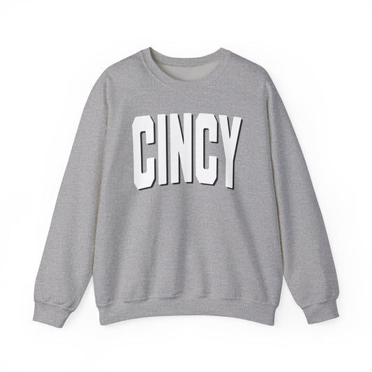 Crewneck Sweatshirt - CINCY Varsity Style, Cincinnati Sports Team Fan Gift