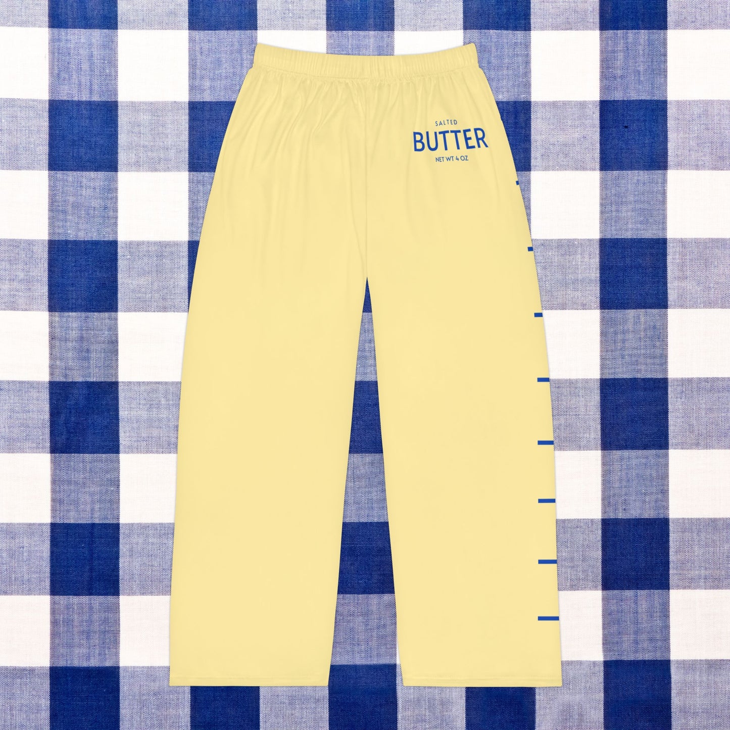 Funny Butter Men's Pajama Pants, Comfy Lounge Sleepwear, Novelty PJ Bottoms, Gift for Him, Unique Loungewear for Foodies