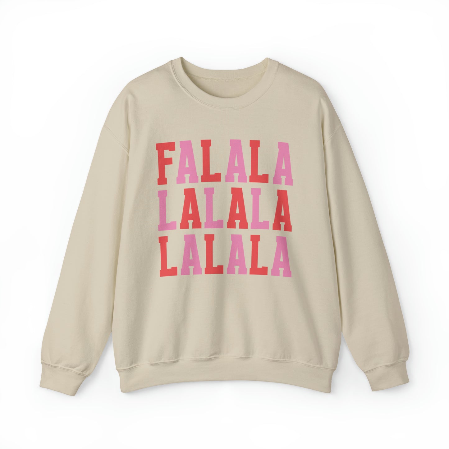 Falalalala Simple Minimalist Christmas Crewneck Sweatshirt