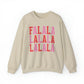 Falalalala Simple Minimalist Christmas Crewneck Sweatshirt