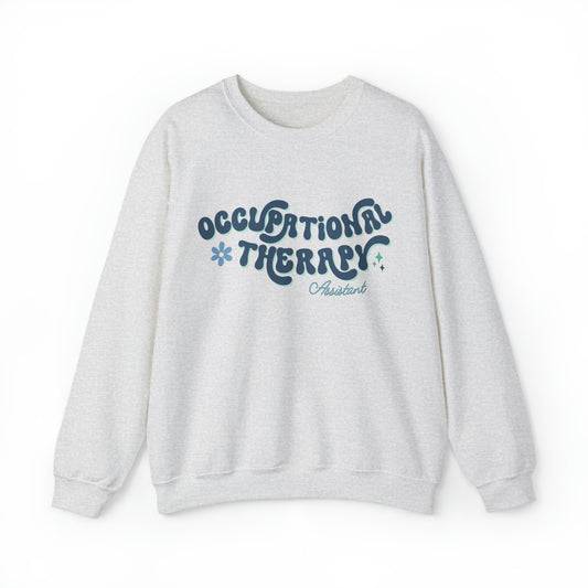 Occupational Therapy Assistant Sweatshirt, Groovy Retro Inspired OTA Crewneck