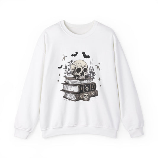 Spooky Book Sweatshirt, Dark Academia Crewneck, Halloween Reading Top