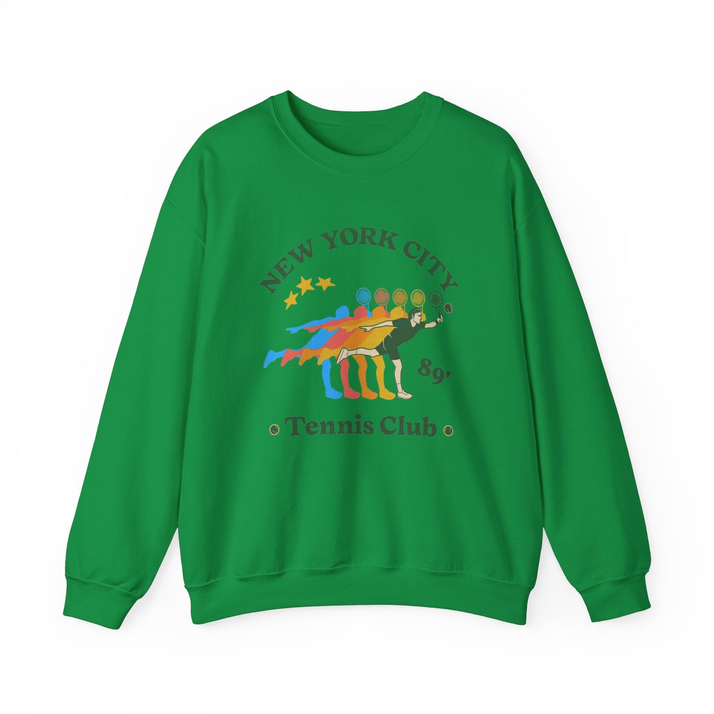 Vintage Inspired NYC Tennis Club Sweatshirt, Retro Vibes Sporty Crewneck