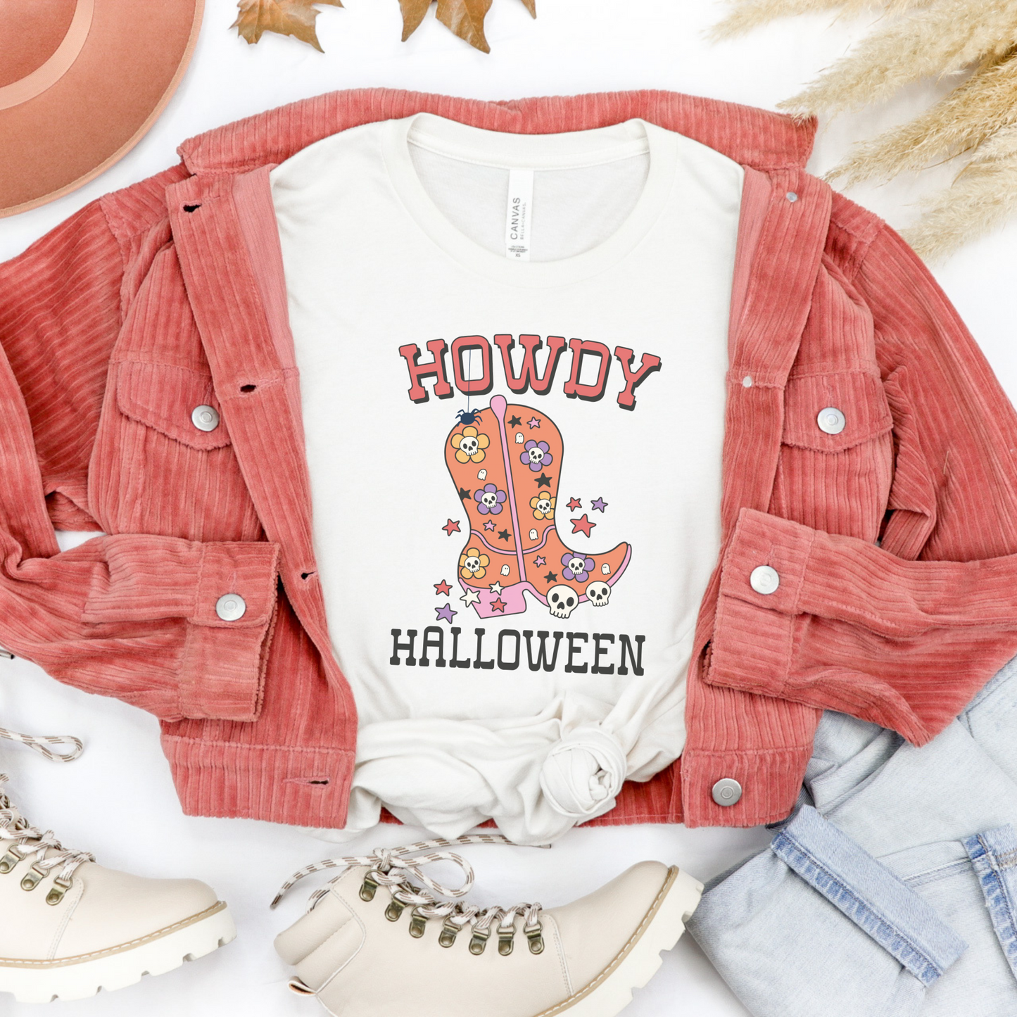 Howdy Halloween Tee | Western Style Spooky Season Shirt