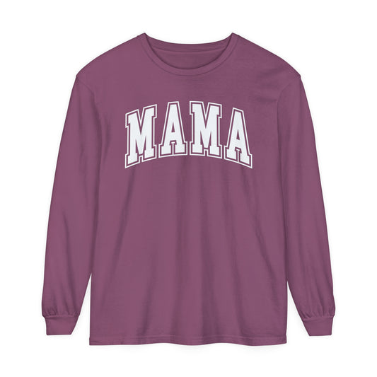 Mama Comfort Colors Long Sleeve T-Shirt, Simple Mom Shirt, Gifts For Mothers