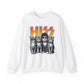 Cat Band Tee Sweatshirt | Funny Cat Crewneck for Cat & Rock Lovers | HISS