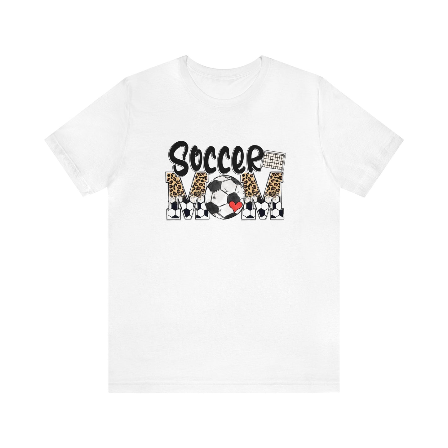 Soccer Mom Tshirt, Cheetah Leopard Soccer Momma Shirt, Game Day Tee for Moms