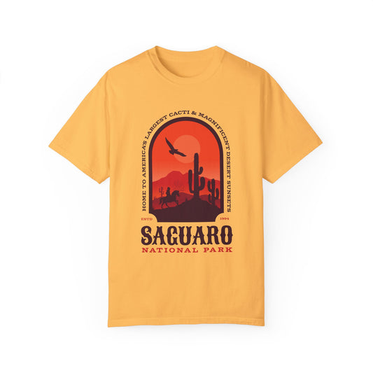 Saguaro National Park Comfort Colors Graphic Tshirt, Desert, Arizona, Granola Girl Aesthetic - Unisex Tee, Vintage Style, Southwest Shirt,