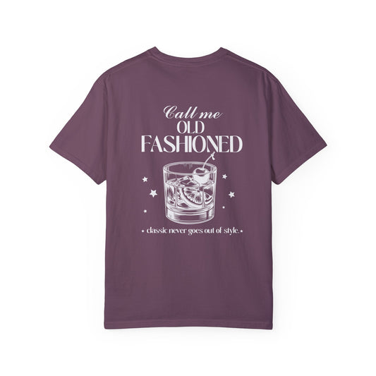 Old Fashioned Comfort Colors Tee, Happy Hour Bachelorette Vintage Feel Cocktail Tshirt | Unisex Garment-Dyed T-shirt