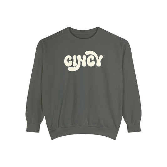 Cincy Comfort Colors Crewneck, Cincinnati Vintage Vibes Sweatshirt, Reds, Bearcats, Bengals