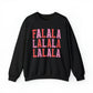 Falalalala Simple Minimalist Christmas Crewneck Sweatshirt