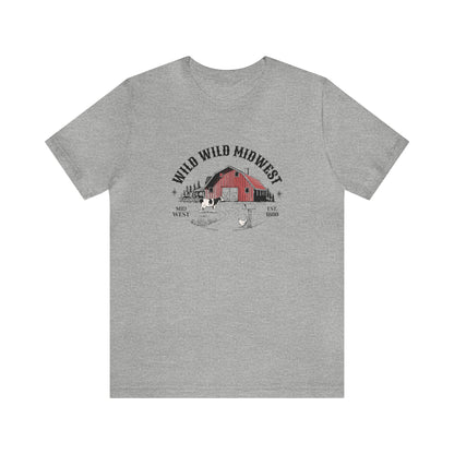 Wild Wild Midwest Farming Tshirt, Funny Midwest Shirt, Unisex Homesteading Tee