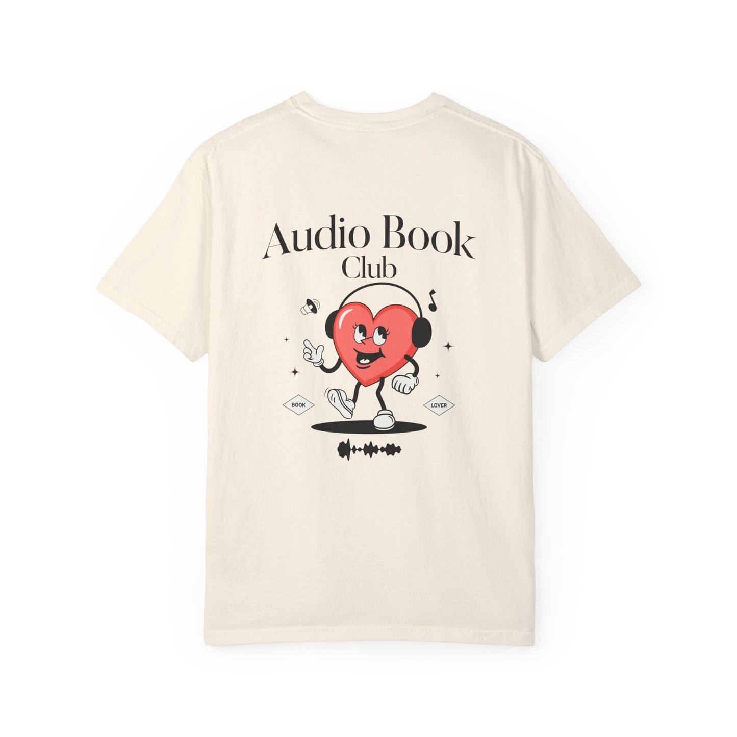 Audio Book Club Comfort Colors Tee, Book Lover Merch, Bookish Booktok Tshirt, Retro Vibes, Front & Back Graphic