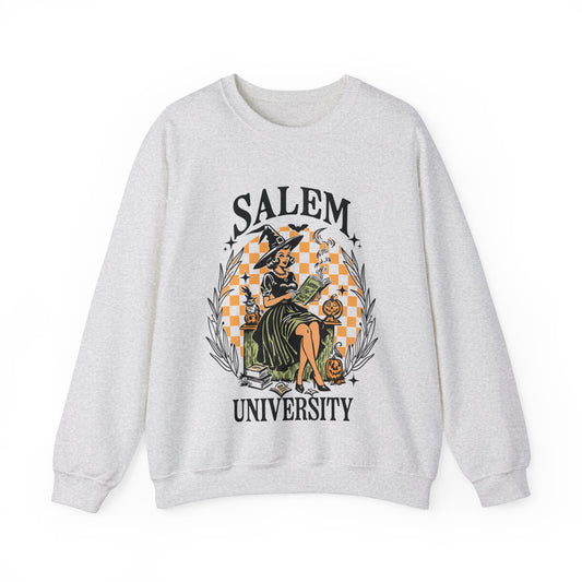 Salem University, Witchy Halloween Crewneck Sweatshirt