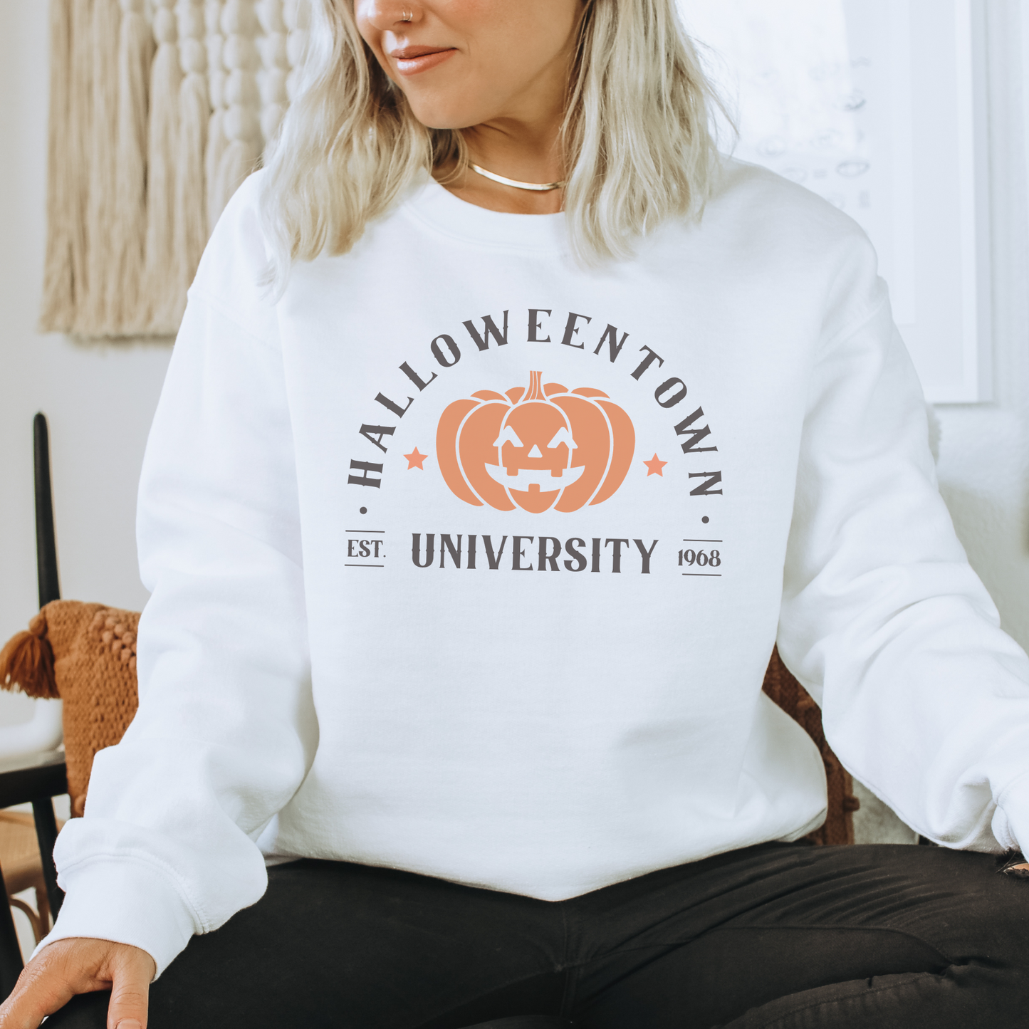 Halloweentown Crewneck Sweatshirt | Nostalgic Spooky Season Crewneck