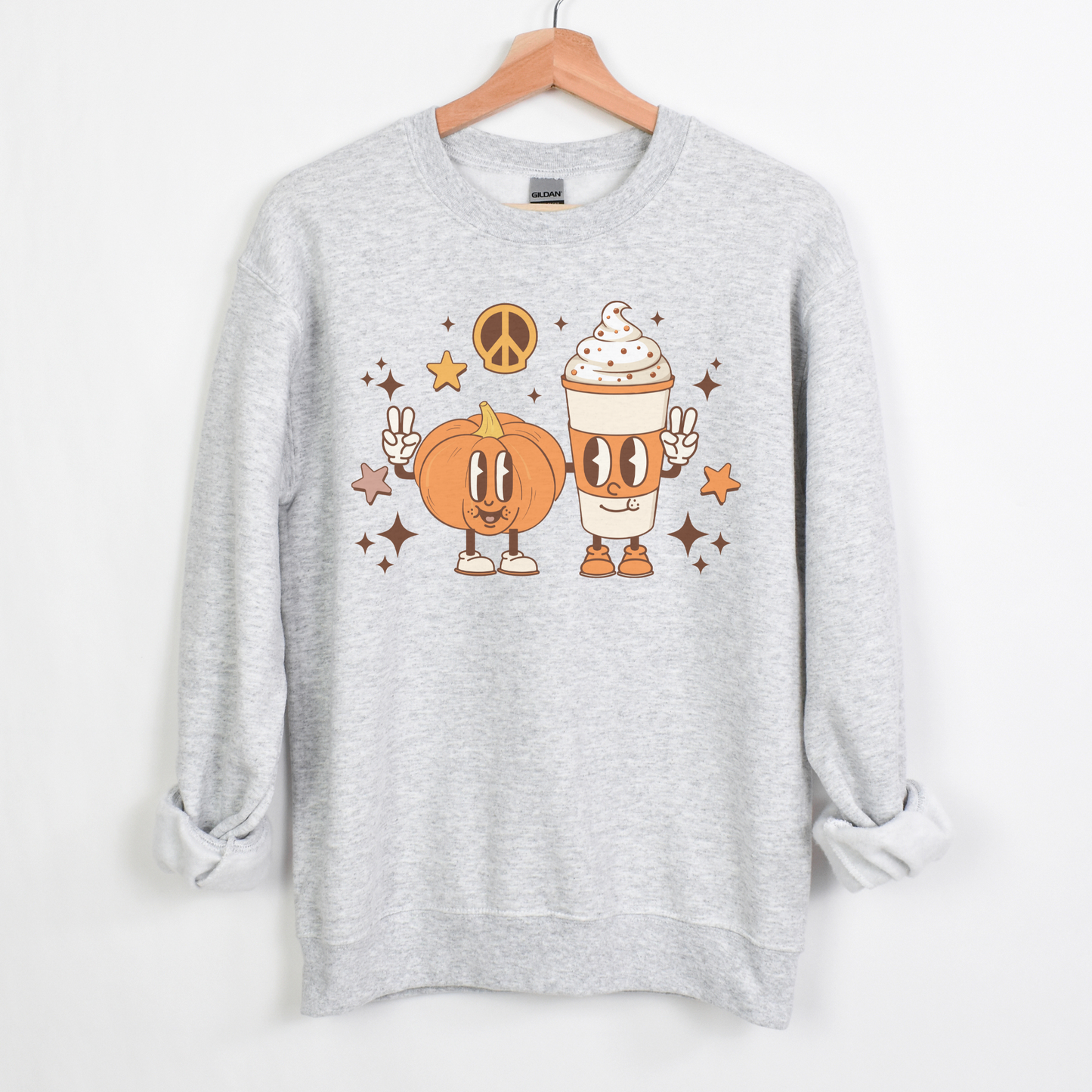 Pumpkin Spice Retro Crewneck Sweatshirt