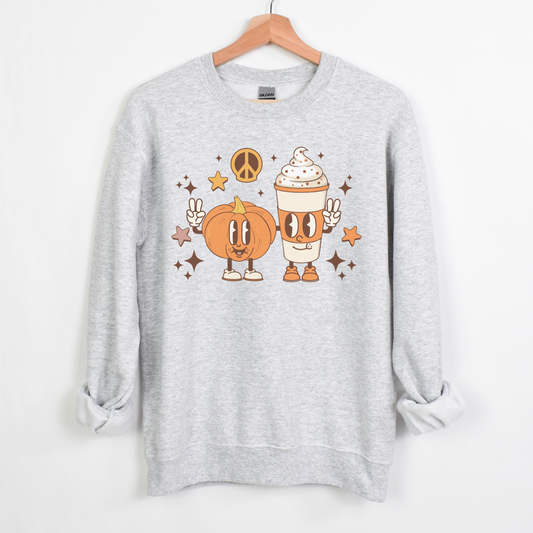 Pumpkin Spice Retro Crewneck Sweatshirt