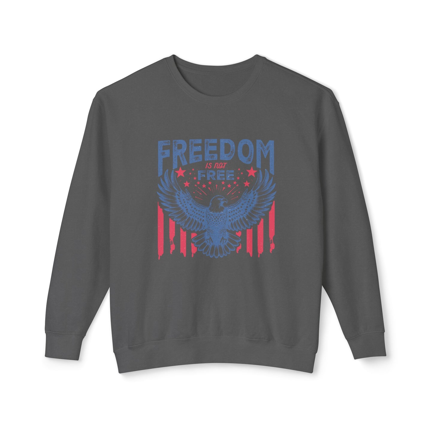 4th of July Comfort Colors Sweatshirt, Lightweight Patriotic Crewneck, Red White Blue Eagle Shirt, USA