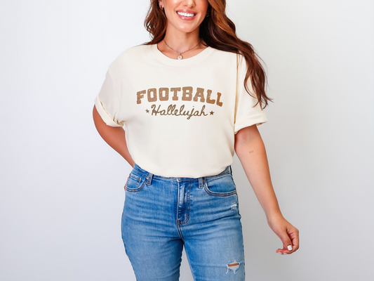 Football Hallelujah Shirt | Comfort Colors Game Day Tee