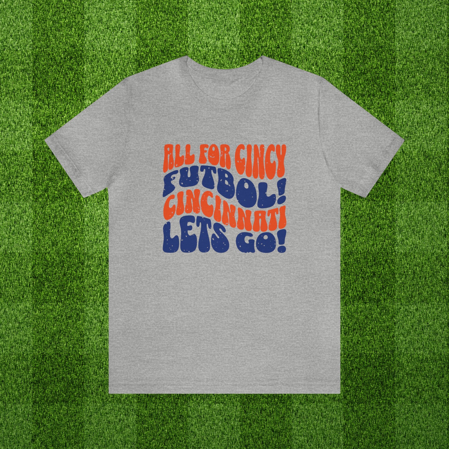 Cincy Soccer Retro Vibes Tshirt, Cincinnati Futbol Trendy Game Day Tee