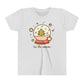 Retro Christmas Youth Tee | Groovy Snowglobe Winter Shirt For Kids