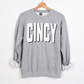 Cincinnati Varsity Style Crewneck, Cincy Gameday Sweatshirt | Reds, Bengals, Bearcats!