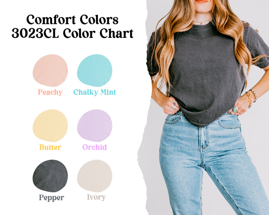 Comfort Colors 3023CL Color Chart