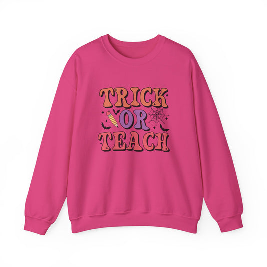 Trick or Teach Crewneck | Teacher Halloween Sweatshirt