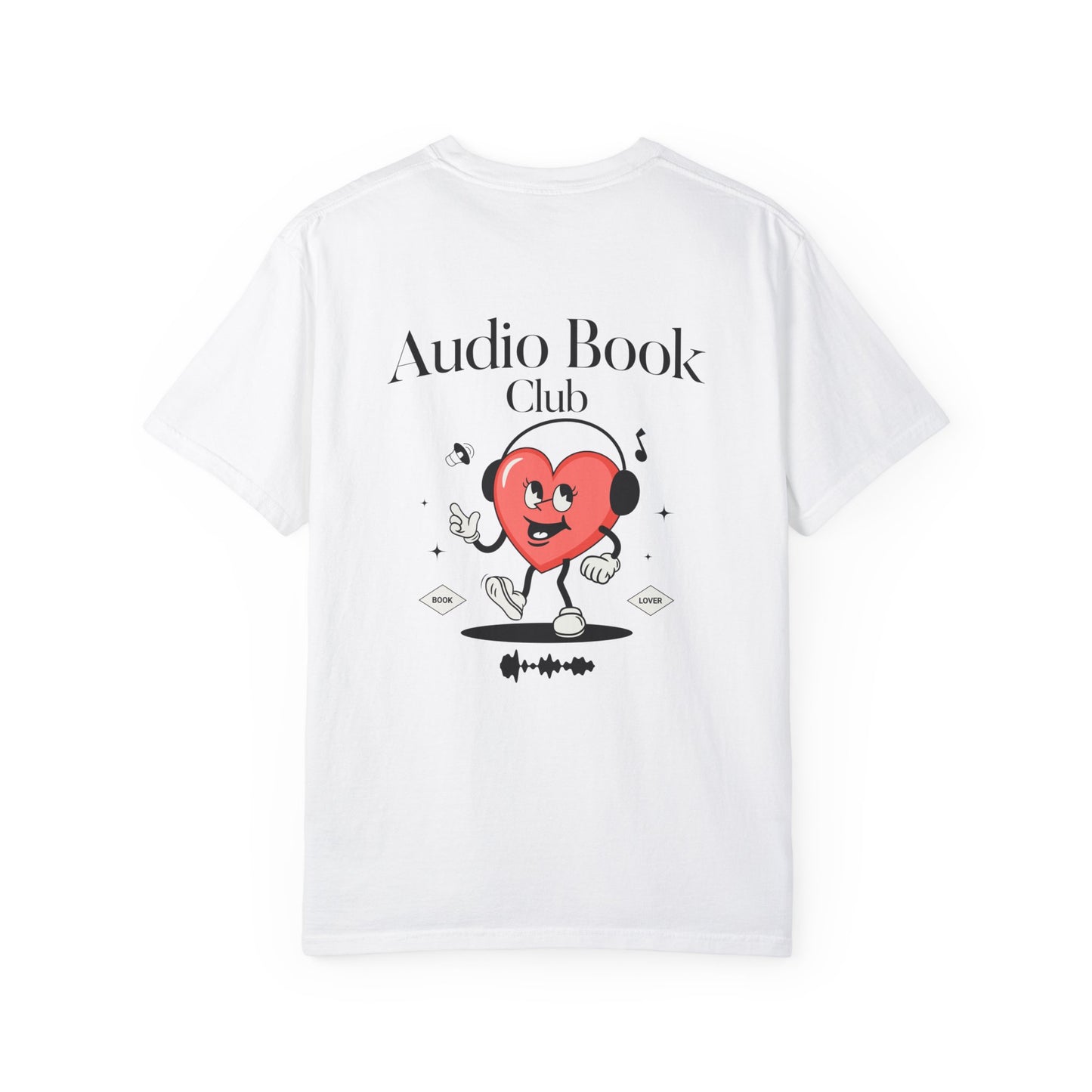 Audio Book Club Comfort Colors Tee, Book Lover Merch, Bookish Booktok Tshirt, Retro Vibes, Front & Back Graphic